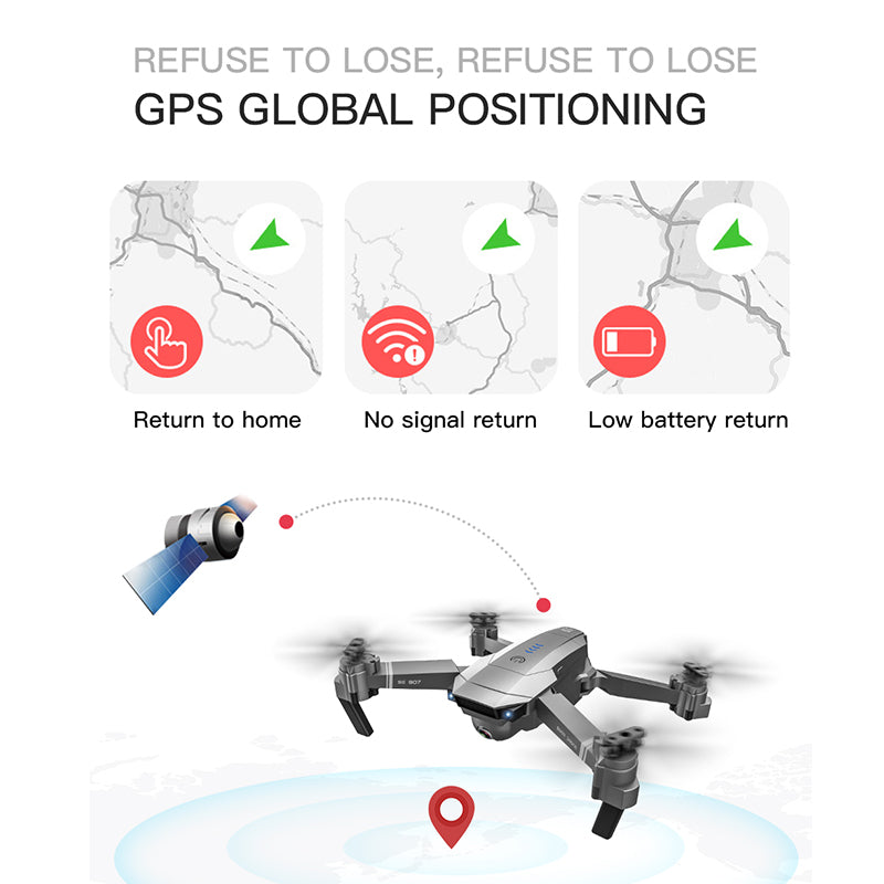 GPS Drone with 4K or HD Adjustment Camera Wide Angle 5G WIFI RC Professional