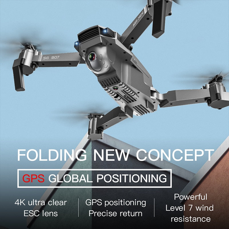 GPS Drone with 4K or HD Adjustment Camera Wide Angle 5G WIFI RC Professional