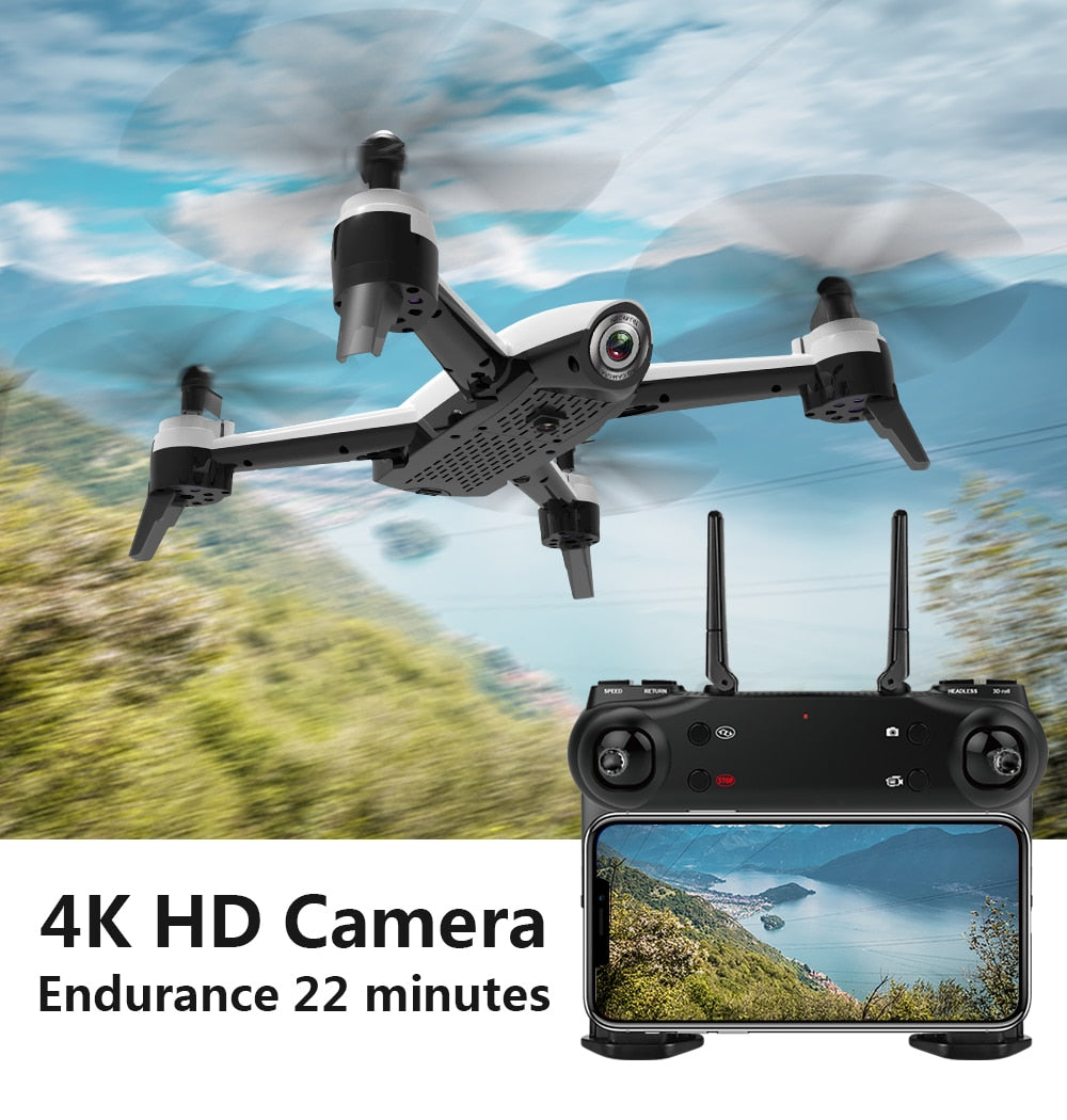 WiFi RC Drone with 4K Camera Optical Flow 1080P HD Dual Camera